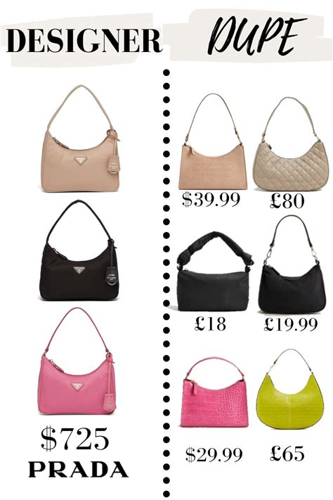 prada bag nylon dupe|prada baguette bag dupe.